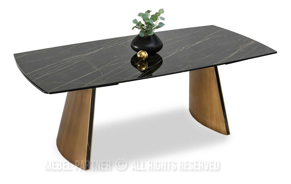 Masă sufragerie Ganamos (negru)