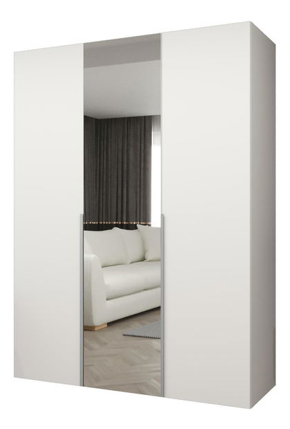 Šatníková skriňa 150 cm Alice 2 (biela + kašmír)