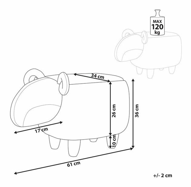 Tabure Laidley (bijela)