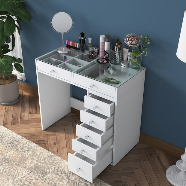 Toaletný stolík Blake 107 (Biela)