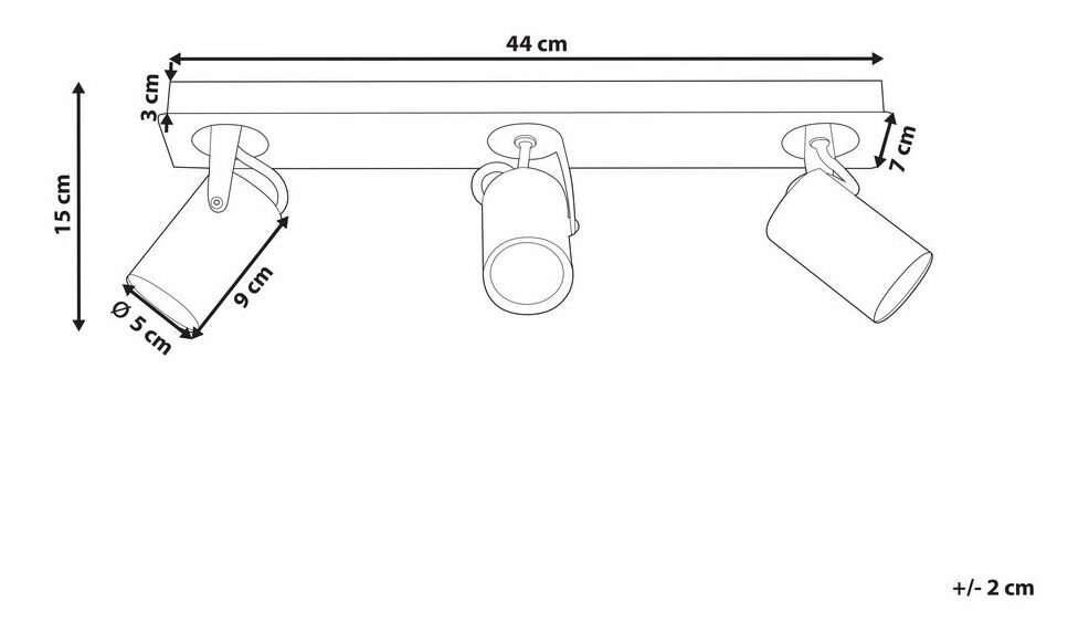Stropné svietidlo Killi (mosad)