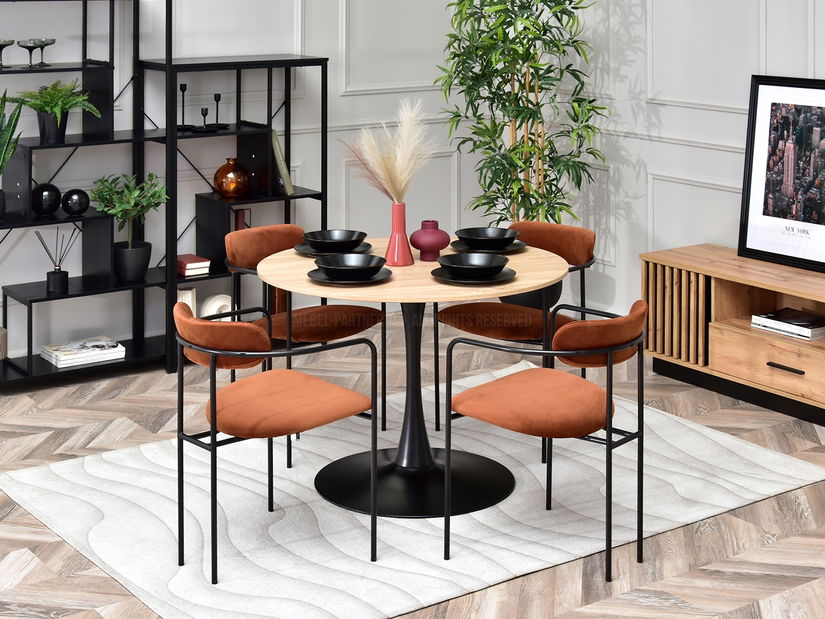 Stolica Magnus (bakar + crna)