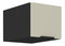 Felső konyhaszekrény Arikona 40 NAGU 36 1F (kasmír + fekete) 