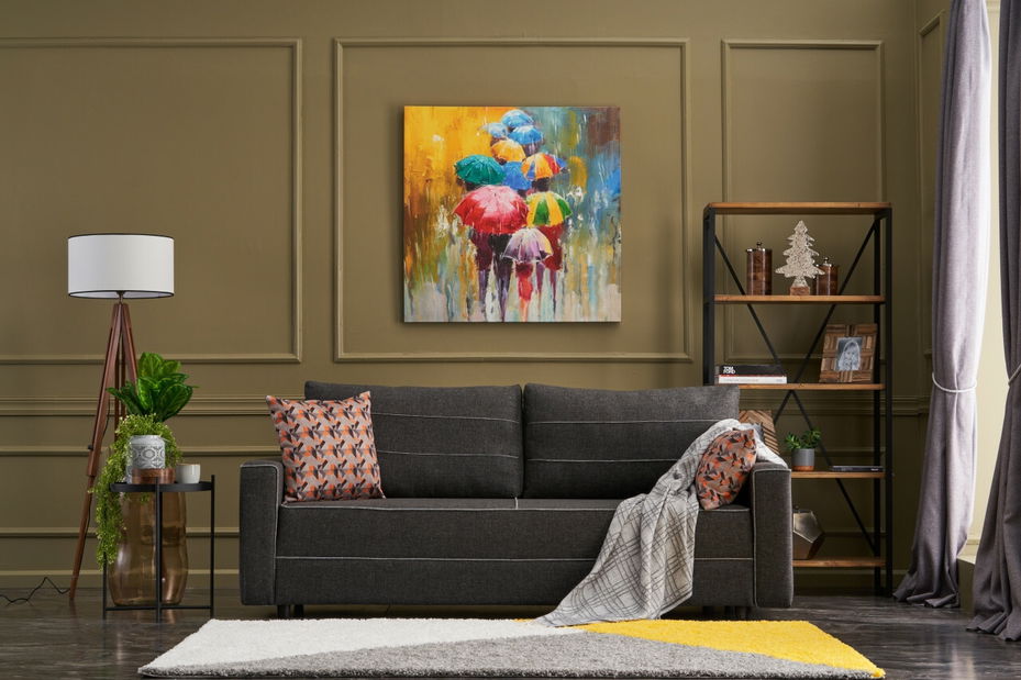 Canapea Canapea trei locuri Emilie (Antracit)