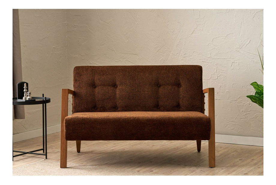 Canapea două locuri Kramer (maro)