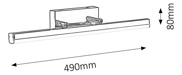 Iluminat pentru baie Silas 5719 (crom)