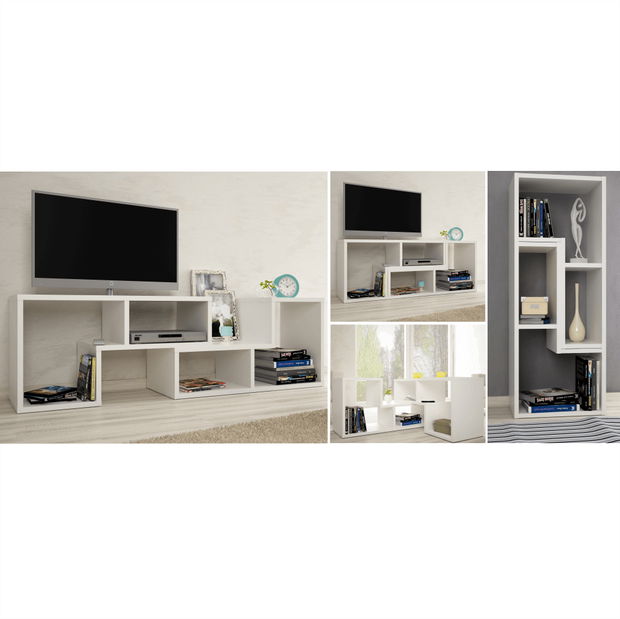 Regal/TV stolić Vernetta (bijela) 