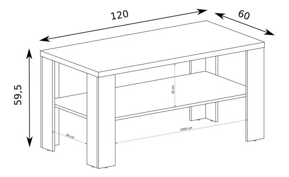 Stolić za kavu Titanus 13 (hrast lefkas)