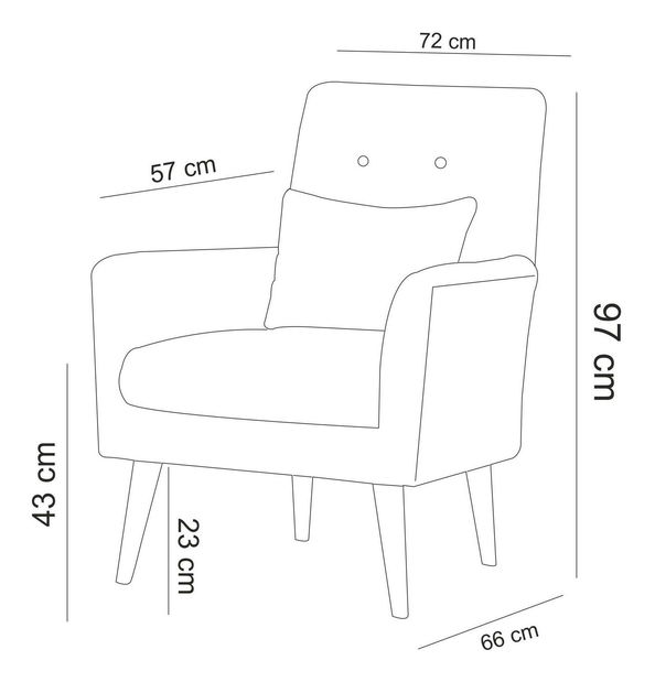 Set canapea fotoliu Aryanna (Albastru închis)