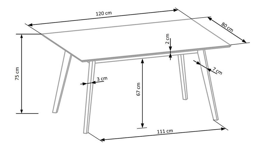 Blagovaonski stol Chante (za 4 osobe) 