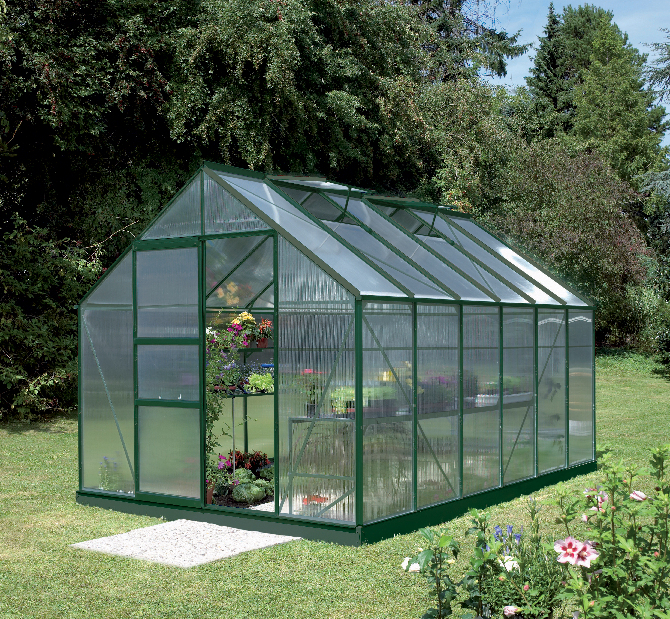 Stil clasic Greenhouse Neptune 9900 (policarbonat + verde)