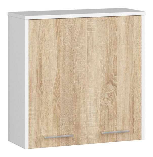 Zidni kupaonski ormarić Farid tip5 (bijela + hrast sonoma)