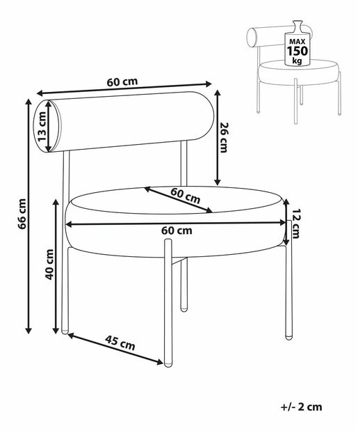 Jedálenská stolička Astrun (modrá)