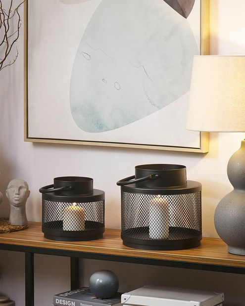 Svietnik 24 cm Yanis (čierna) 