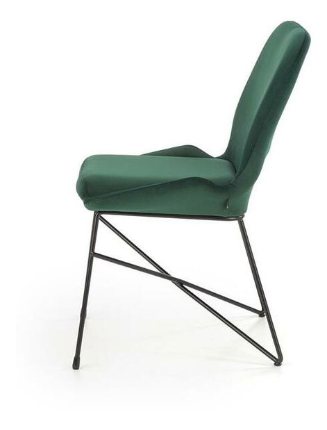 Étkezőszék Korsa (sötétzöld + fekete)