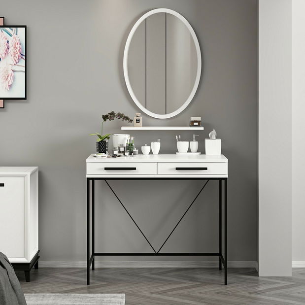 Fésülködőasztal Sariel (fehér)