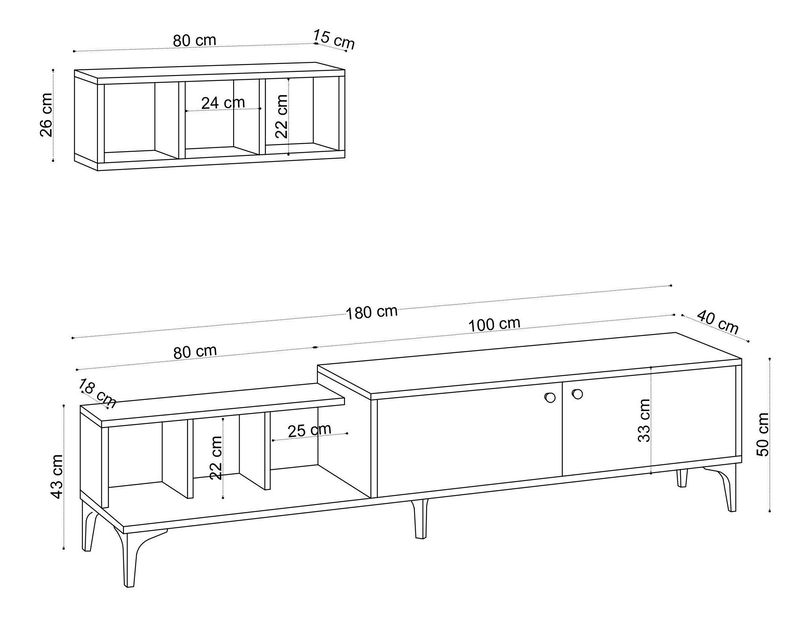 Obývacia stena Mamati (dub) 