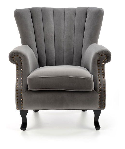 Kreslo ušiak Tintis (sivá + čierna)