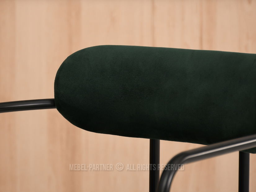 Stolička Viola (zelená + čierna)