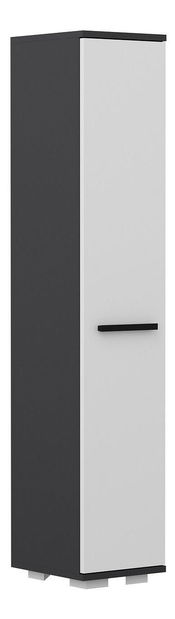 Policová skriňa Vipapo 8 (antracit + biela) 