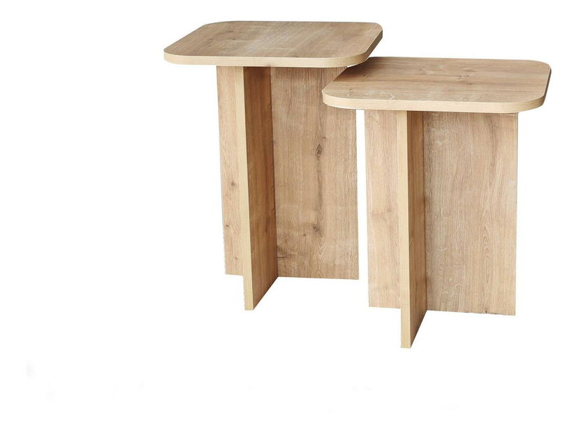 Kézi asztal szett (2 db.) Diveta (tölgy) 