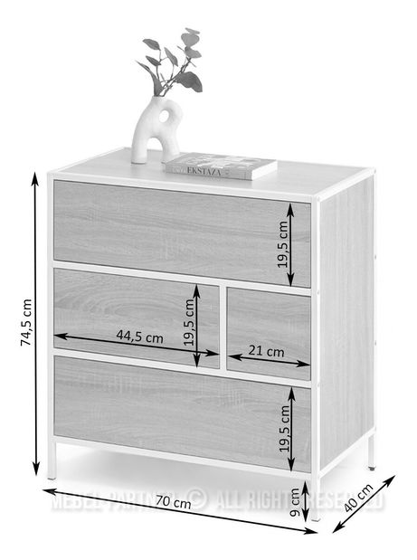 Comodă Samboan (negru)