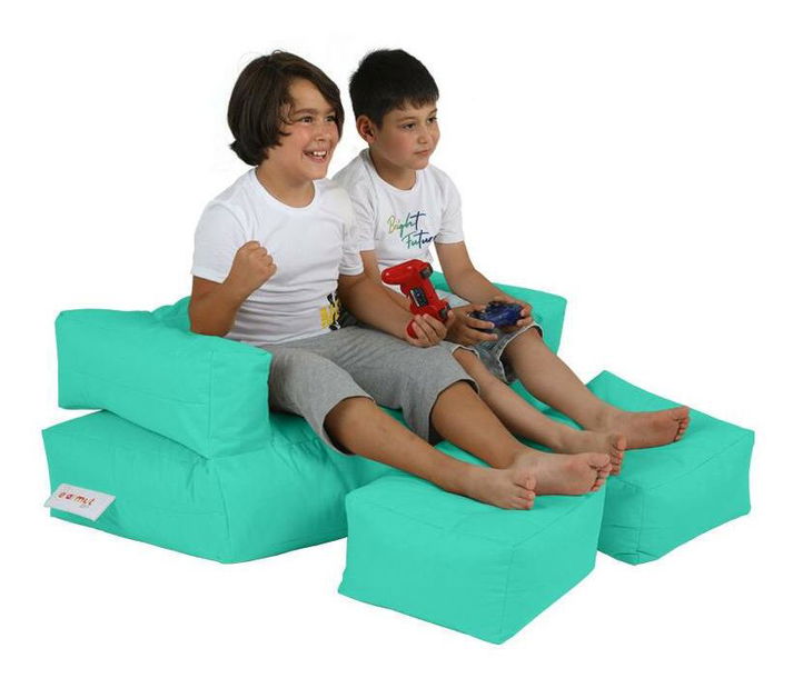 Fotoliu puf Kiddo (turcoaz)
