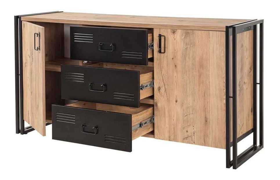 Set mobilier living Cosmopolitan 26 (atlantic pin + negru)