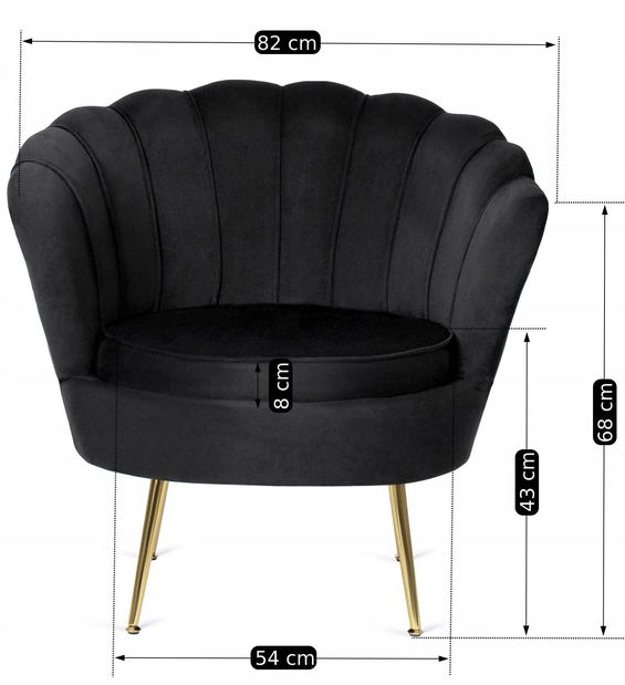 Fotoliu Guarida (negru) (cu taburete)