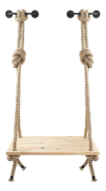 Raft Nusoma 2 (negru + lemn) 