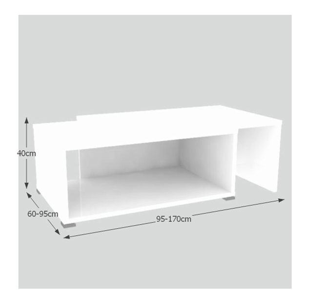 Stolić za kavu Dua (bijela) 