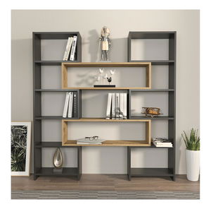 Regál Pops (fekete + tölgy)