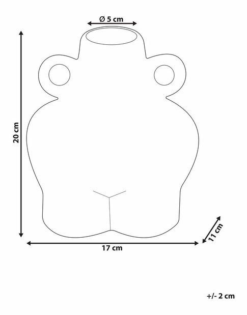Váza Nafza (čierna)
