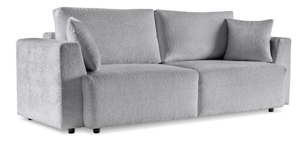 Pohovka trojsedačka Frasco (svetlosivá + čierna)