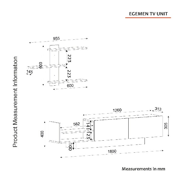 Mobilier living Eminent (Alb)