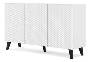 Skrinka HG 150 3D Rowanna (biela lesklá + čierna)