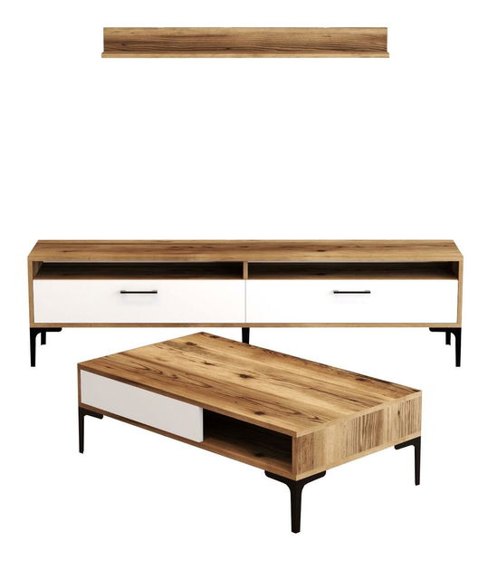 Set mobilier living Irma (nuc + alb)