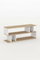 TV stolík/skrinka Selmma (dub sonoma + biela)
