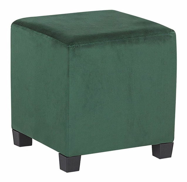 Kreslo ušiak SANES (tmavozelená) (s taburetkou)