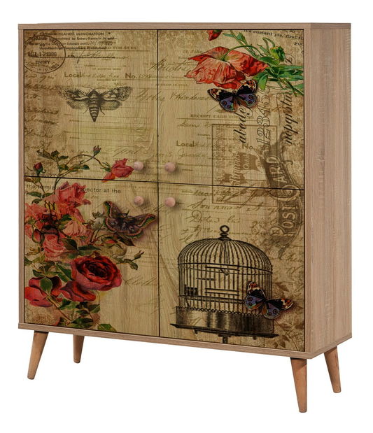 Predsoblje Maluxe 734 (hrast sonoma + kamen)