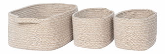 Set de 3 coșuri Tavandria (bej)