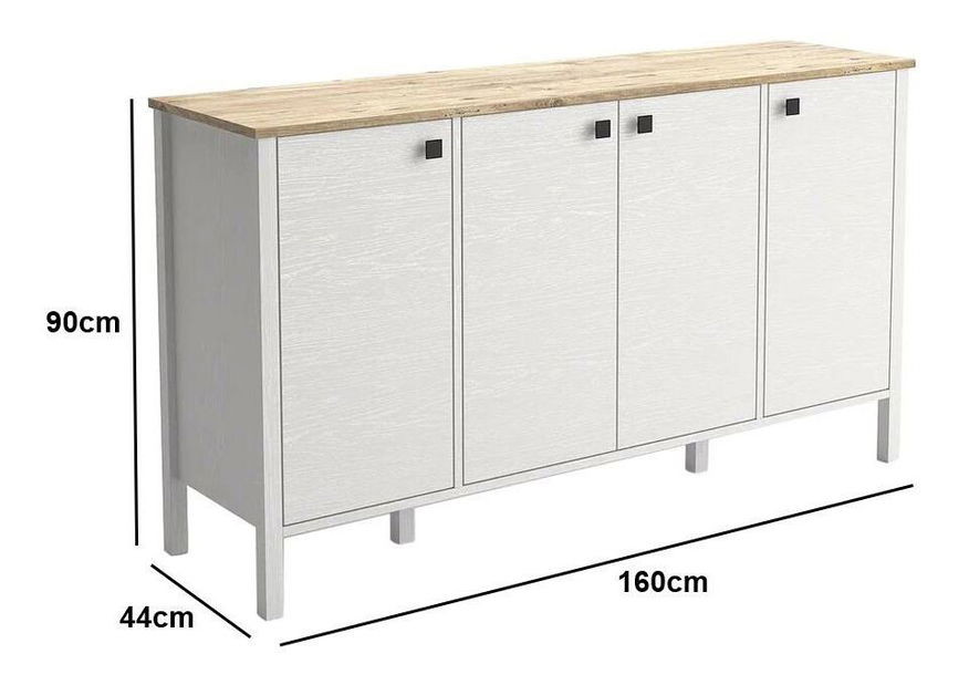 Dulap Franc 53 (lemn alb)