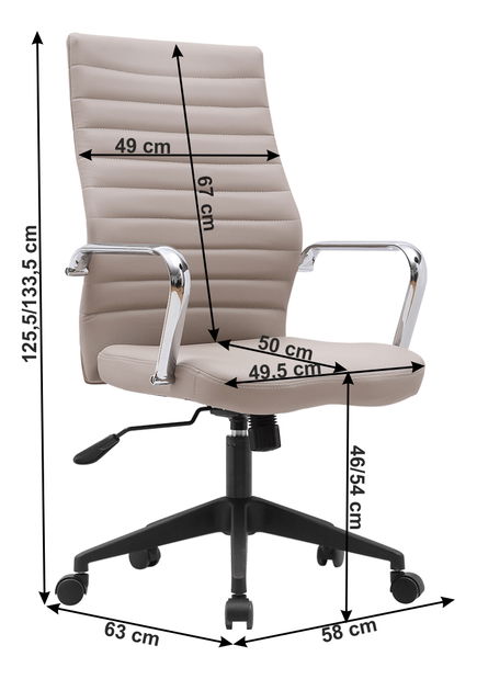Fotoliu de birou Dolomite (sivoBej)