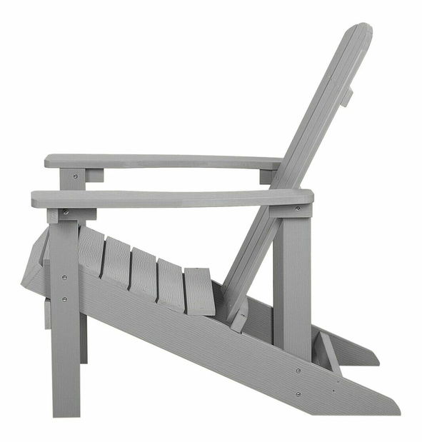 Záhradná stolička Adack (svetlosivá)