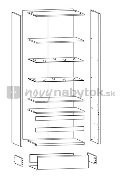 Vitrină Adelaide REG1W2S