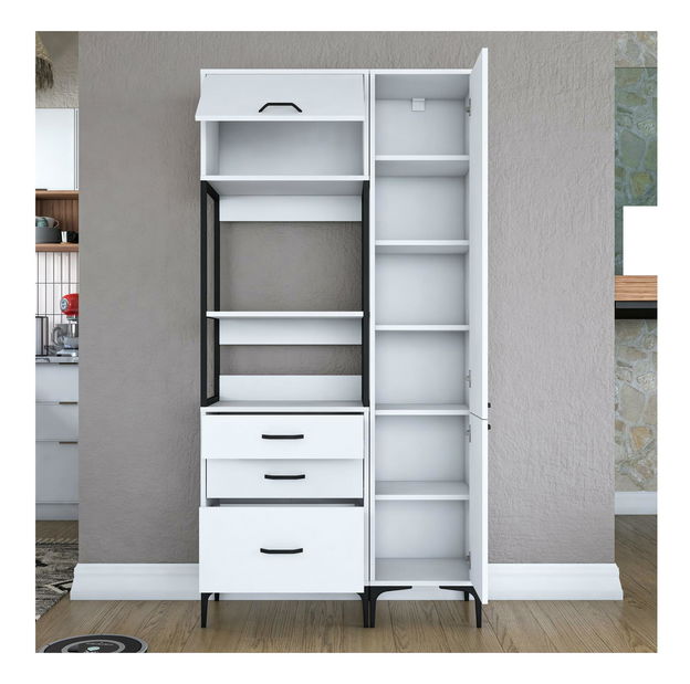 Ormar s policama Jenaretta 143 (bijela)