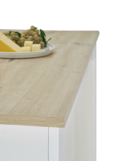 Barski stol Matioso 2 (hrast artisan + bijela)