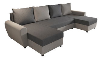 Rohová sedacia súprava U Fleur U (hnedá + sivá)