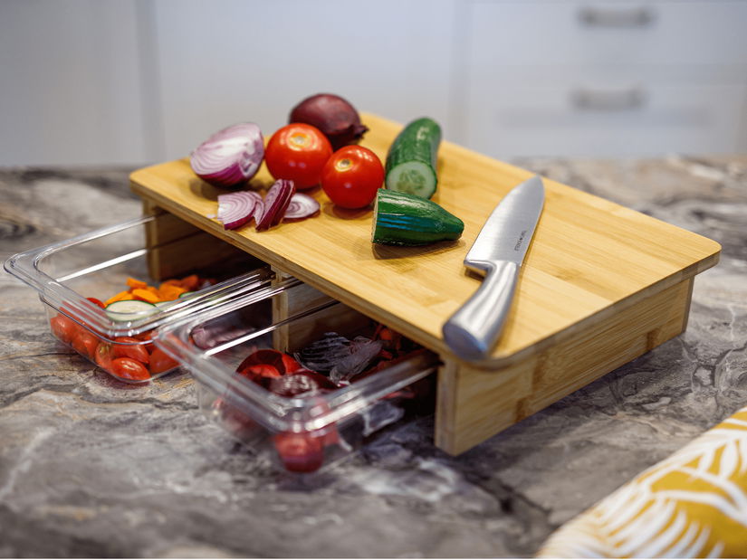 Vágódeszka fiókokkal Tarosh 2 (bambusz)