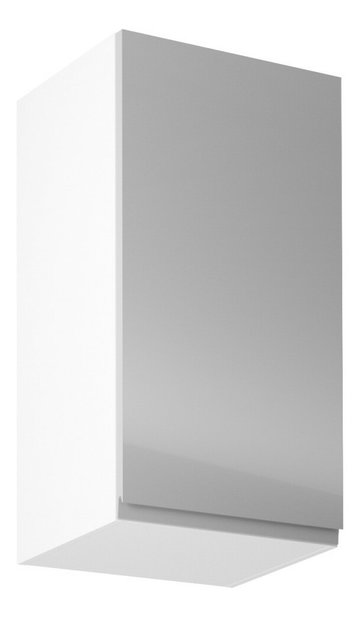 Dulap superior de bucătărie G40 Aurellia (alb + gri lucios) (D)